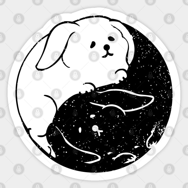 The Tao of Bunny Sticker by huebucket